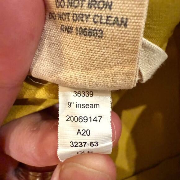 Duluth Trading Bull Moose Hybrid Flex 9” Board Shorts Mens 38 Yellow Swim Trunks - Picture 7 of 7